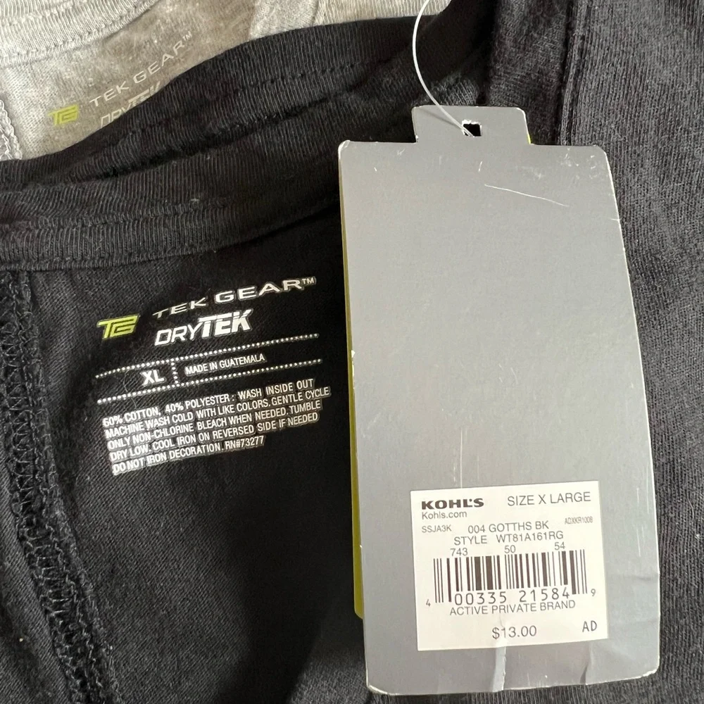 (3) Tek Gear DryTek T-Shirts Activewear - Size XL - NWOT - Picture 5 of 5